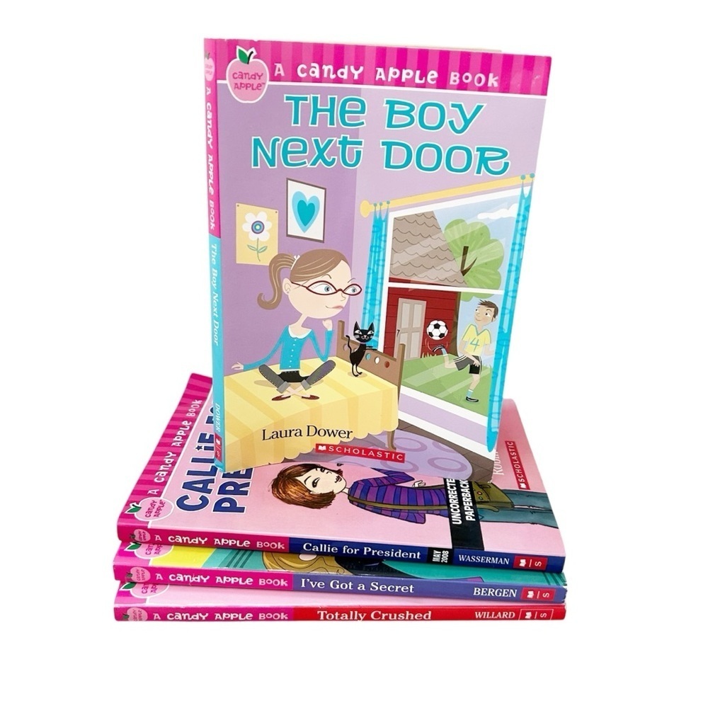Scholastic A Candy Apple Book lot Four Books The Boy Next Door